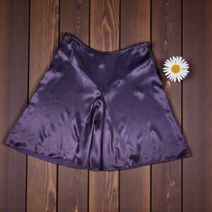Gorgeous Y2K 90's NO APPT Necessary Purple Satin Skirt Large L